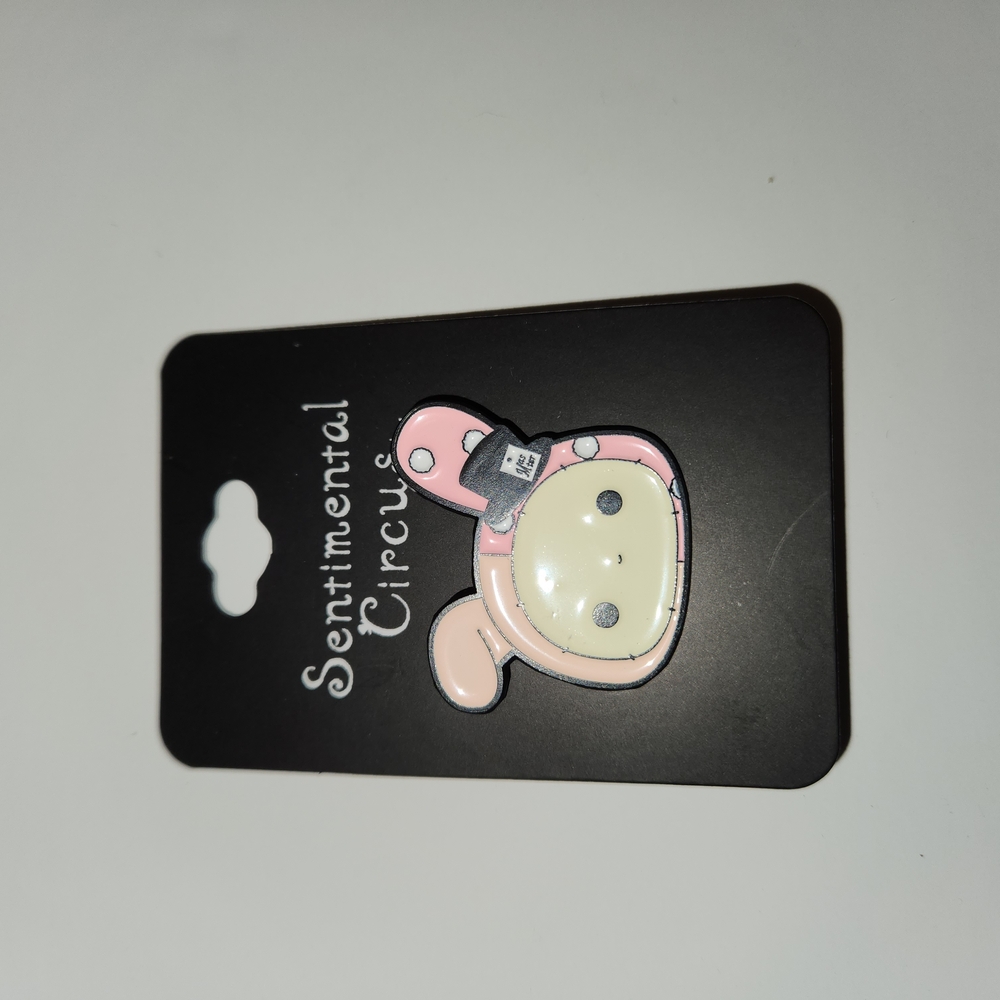 Sentimental Circus Pink and Cream Enamel Pin